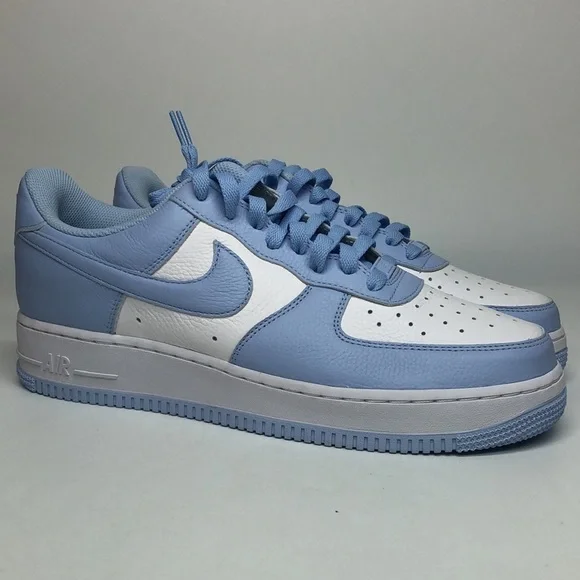 Women’s Nike By You Air Force 1 Low White Soft Blue DV3907-900 sz 12 / mens 10.5 - Picture 2 of 6